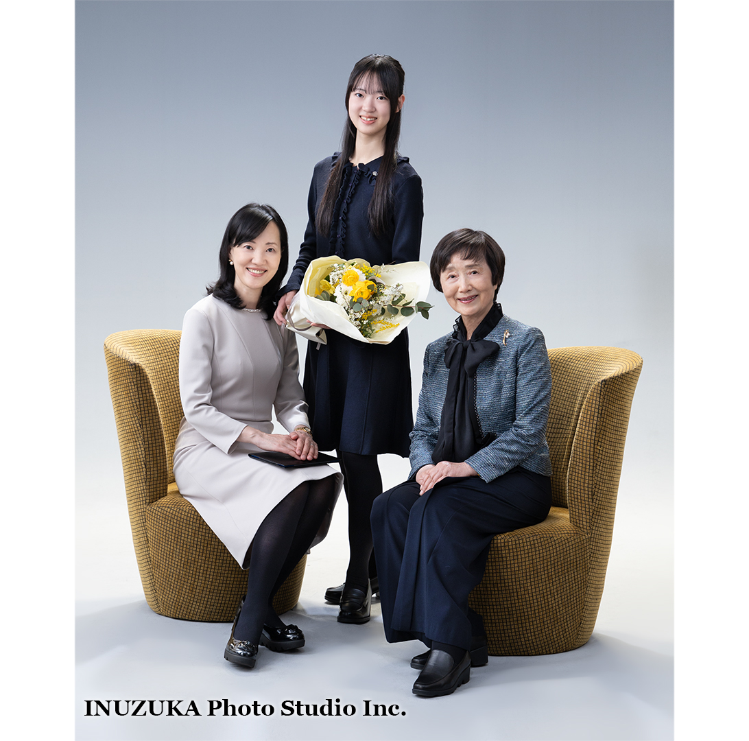 いぬづか写真室で撮影した家族写真