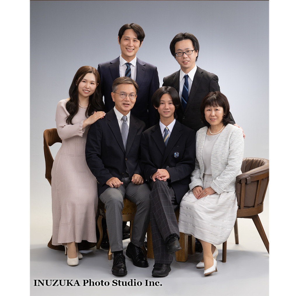 いぬづか写真室で撮影した家族写真