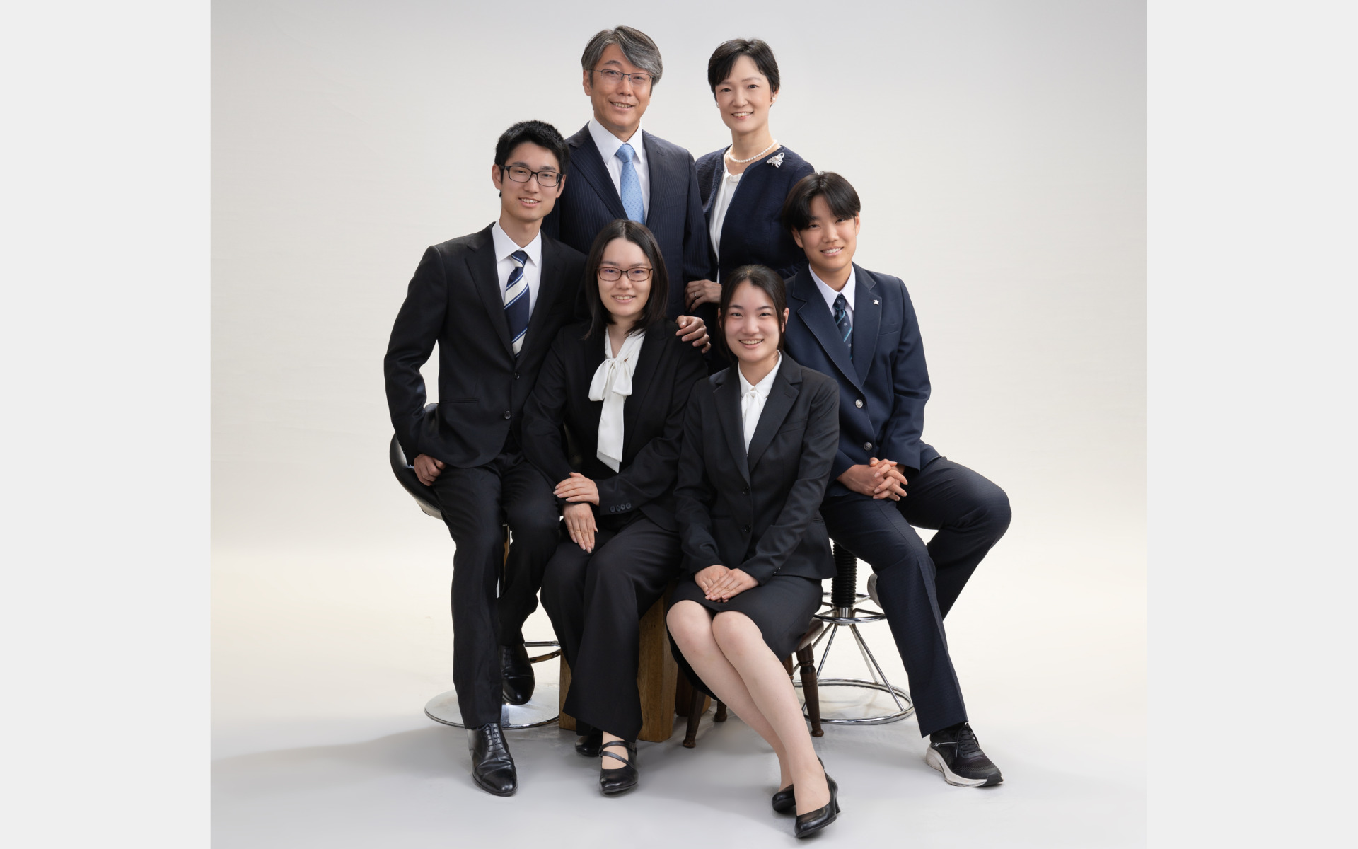 いぬづか写真室で撮影した家族写真