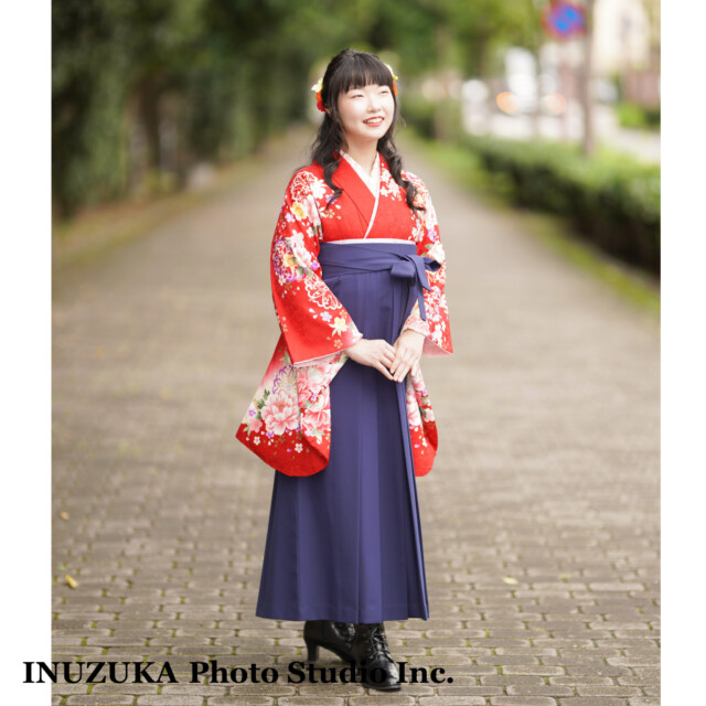 いぬづか写真室/西宮/レンタル衣装/フォトスタジオ/卒業記念/卒業袴