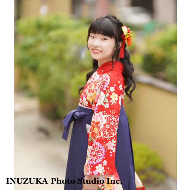 いぬづか写真室/西宮/レンタル衣装/フォトスタジオ/卒業記念/卒業袴