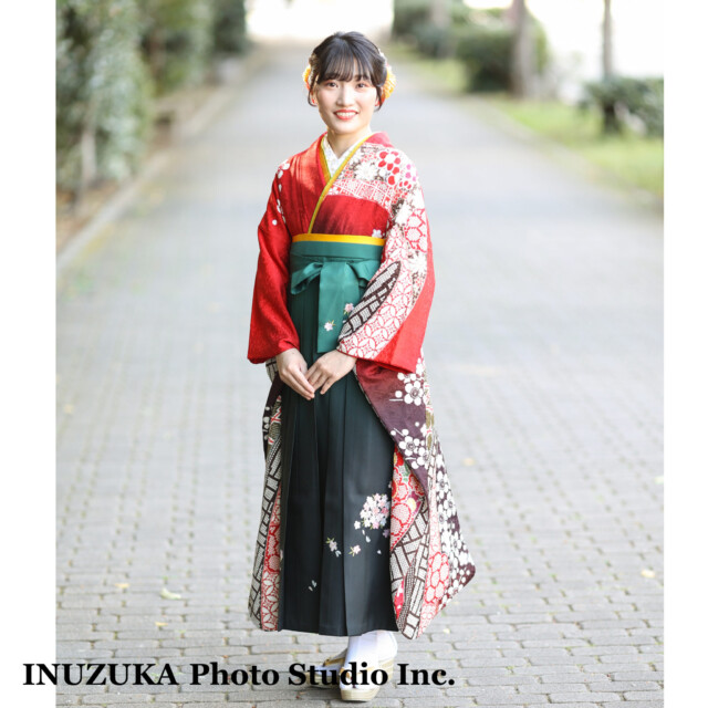 いぬづか写真室/西宮/レンタル衣装/フォトスタジオ/卒業記念/卒業袴